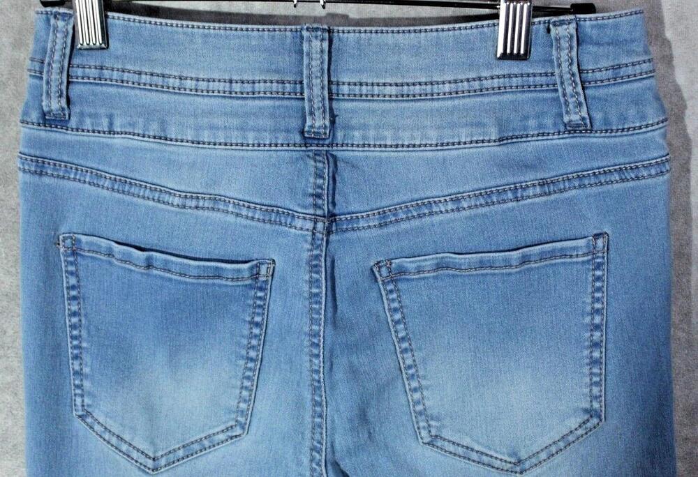 Tinseltown Skinny Jeans Juniors 5 Blue Light Wash Mid Rise Stretch